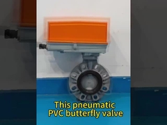 Deze pneumatische PVC vlinderklep
