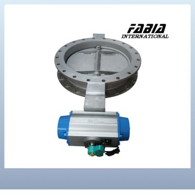 Pneumatic Regulating Flange Butterfly Valve  Easy to operate Wide range of use