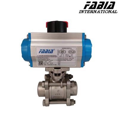 Air actuated Ball Valve met Pneumatic Actuator Tweeweg Butt Las