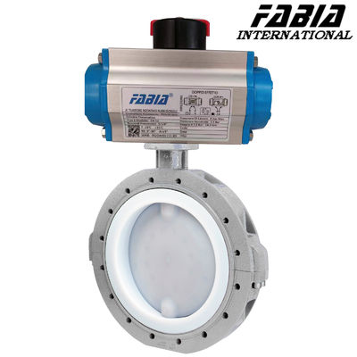 2.5 inch 3 inch 4 inch lichtgewicht geflensde pneumatische vlinder klep controle