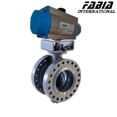 6 inch 10 inch Flanged Pneumatic Butterfly Valve roestvrij staal