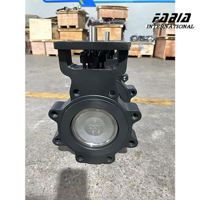 DN100 Elektrische WCB-High Performance Double Eccentric Butterfly Valve Lug Type Waterval
