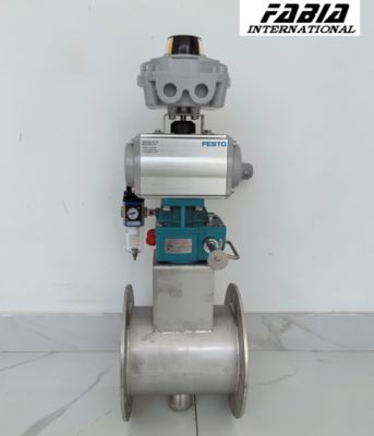 Pneumatische vlinderklep voor lucht, water, olie en gas