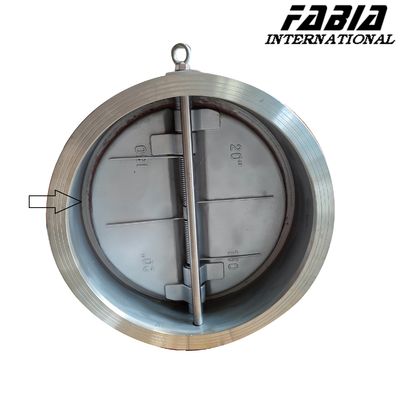 Industriële vlinderklep roestvrij staal ventilatie klep met grote diameter DN500